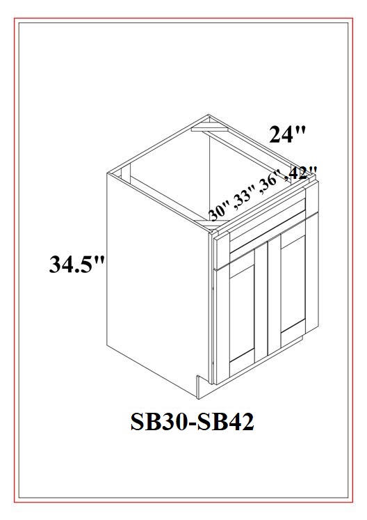 SINK BASES – Shaker White