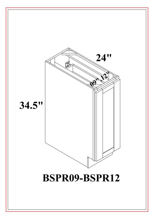 BASE END SHELF – Shaker White