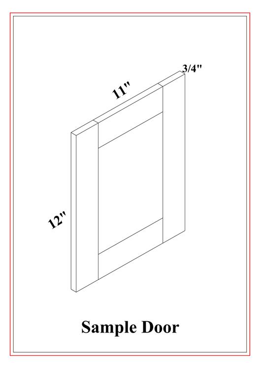 SAMPLE DOOR – Shaker White