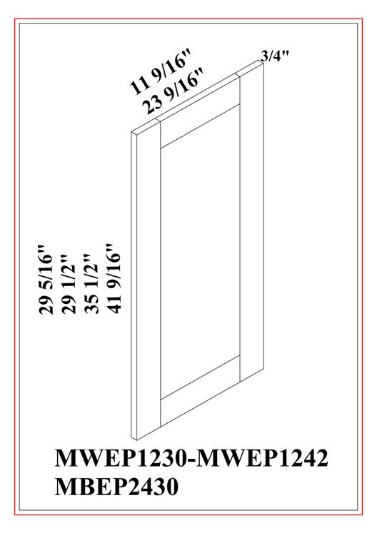 Wall Decorative Door – Shaker White