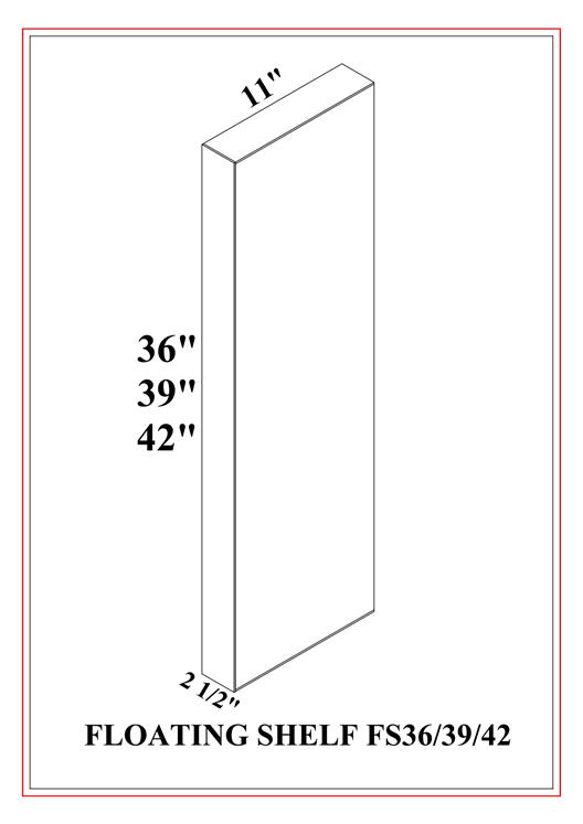 Floating Shelf – Shaker White