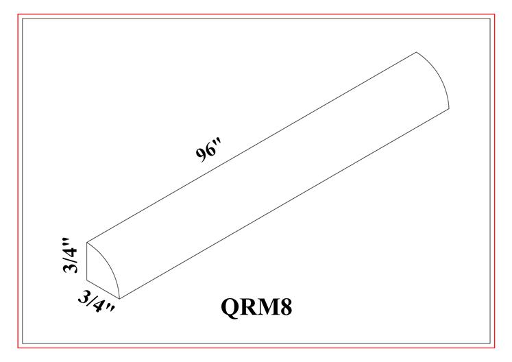 QUARTER ROUND MOLDING – Shaker White