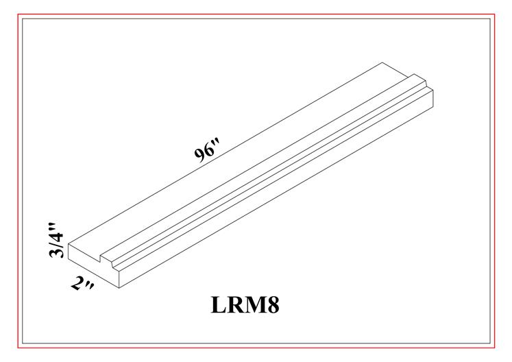 LIGHT RAIL MOLDING – Shaker White
