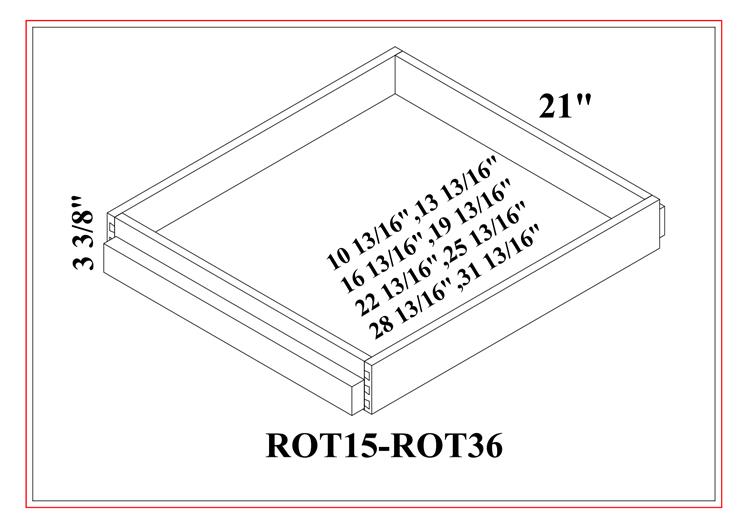 ROLL OUT TRAY – Shaker White